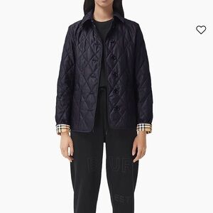 Burberry Navy Quilted Puffer Jacket